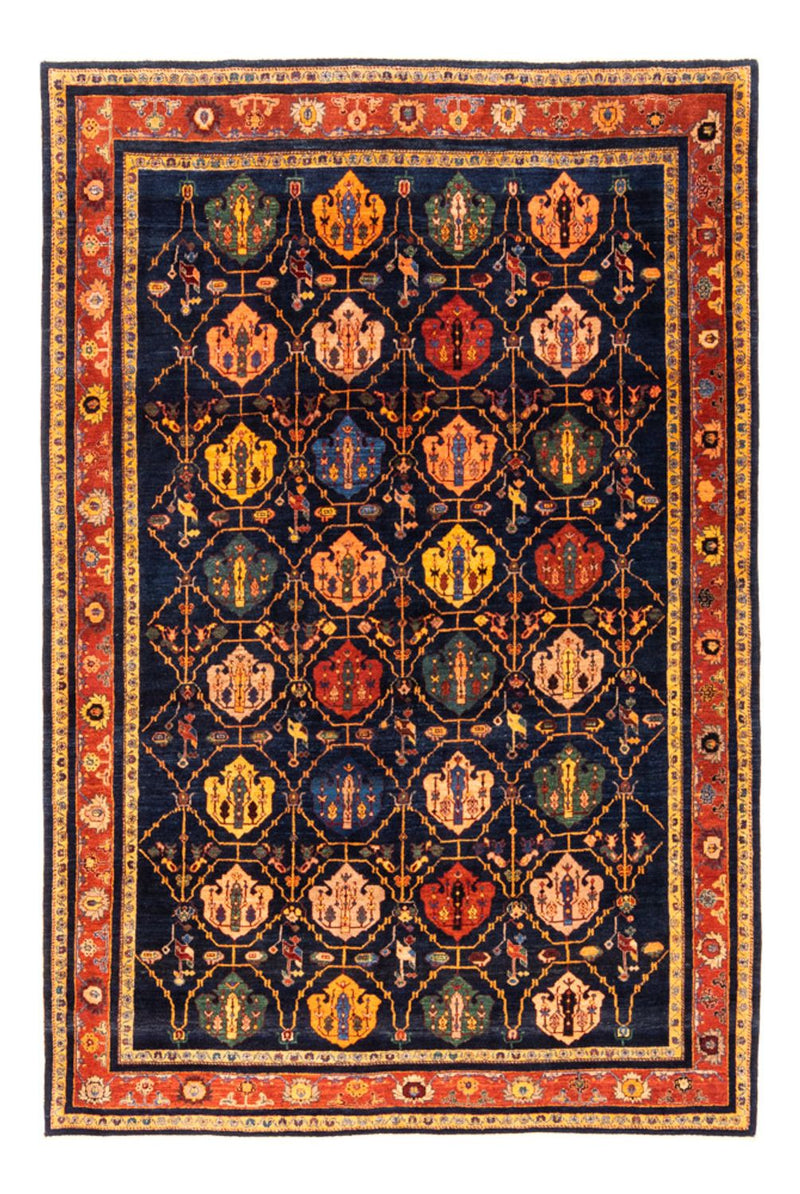 Gabbeh tapijt - Perzisch - 257 x 185 cm - donkerblauw
