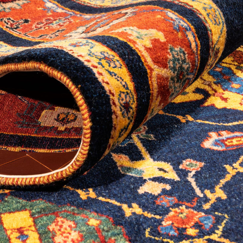 Gabbeh tapijt - Perzisch - 257 x 185 cm - donkerblauw