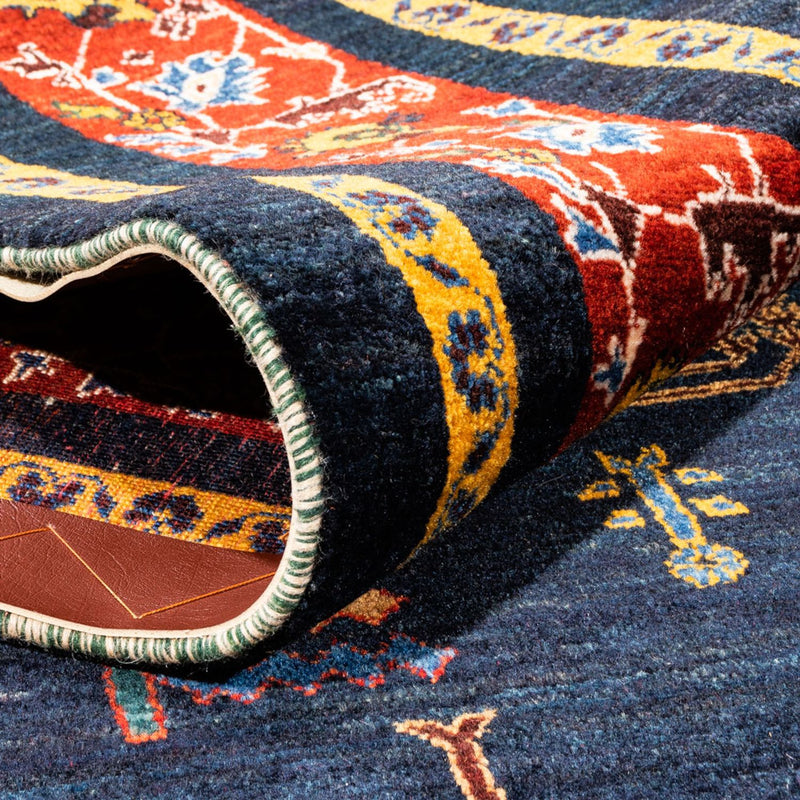 Gabbeh tapijt - Perzisch - 240 x 170 cm - donkerblauw