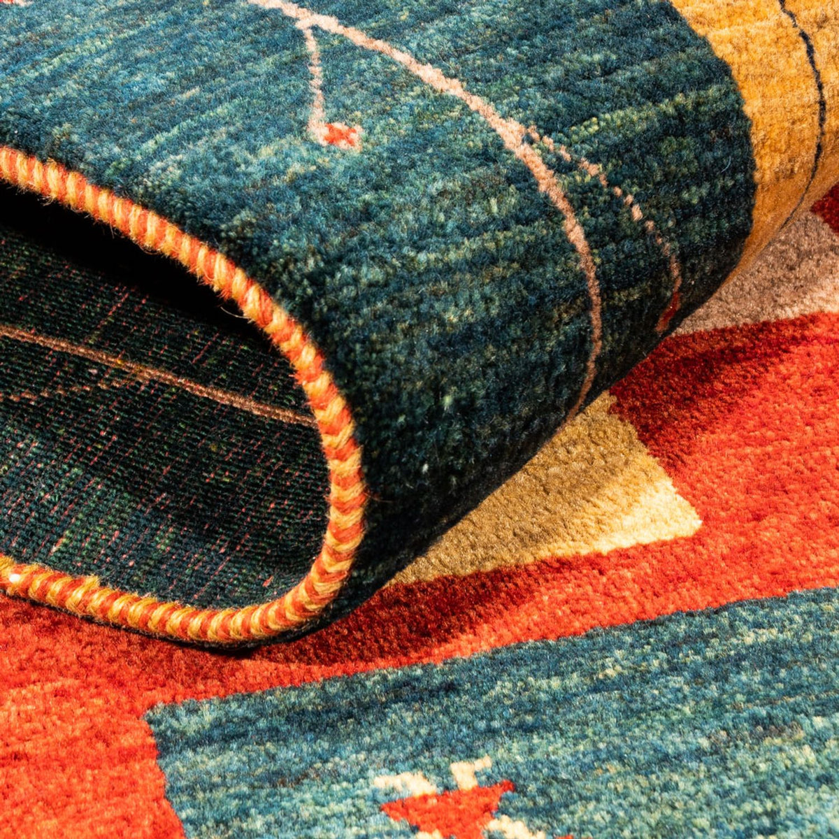 Loper Gabbeh tapijt - Perzisch - 198 x 80 cm - veelkleurig