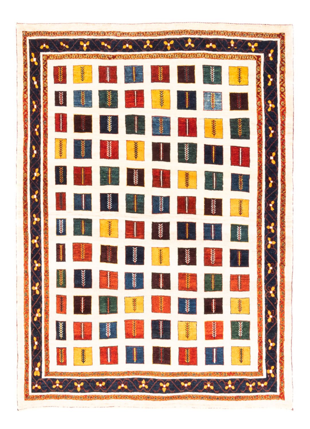 Gabbeh tapijt - Perzisch - 207 x 157 cm - veelkleurig