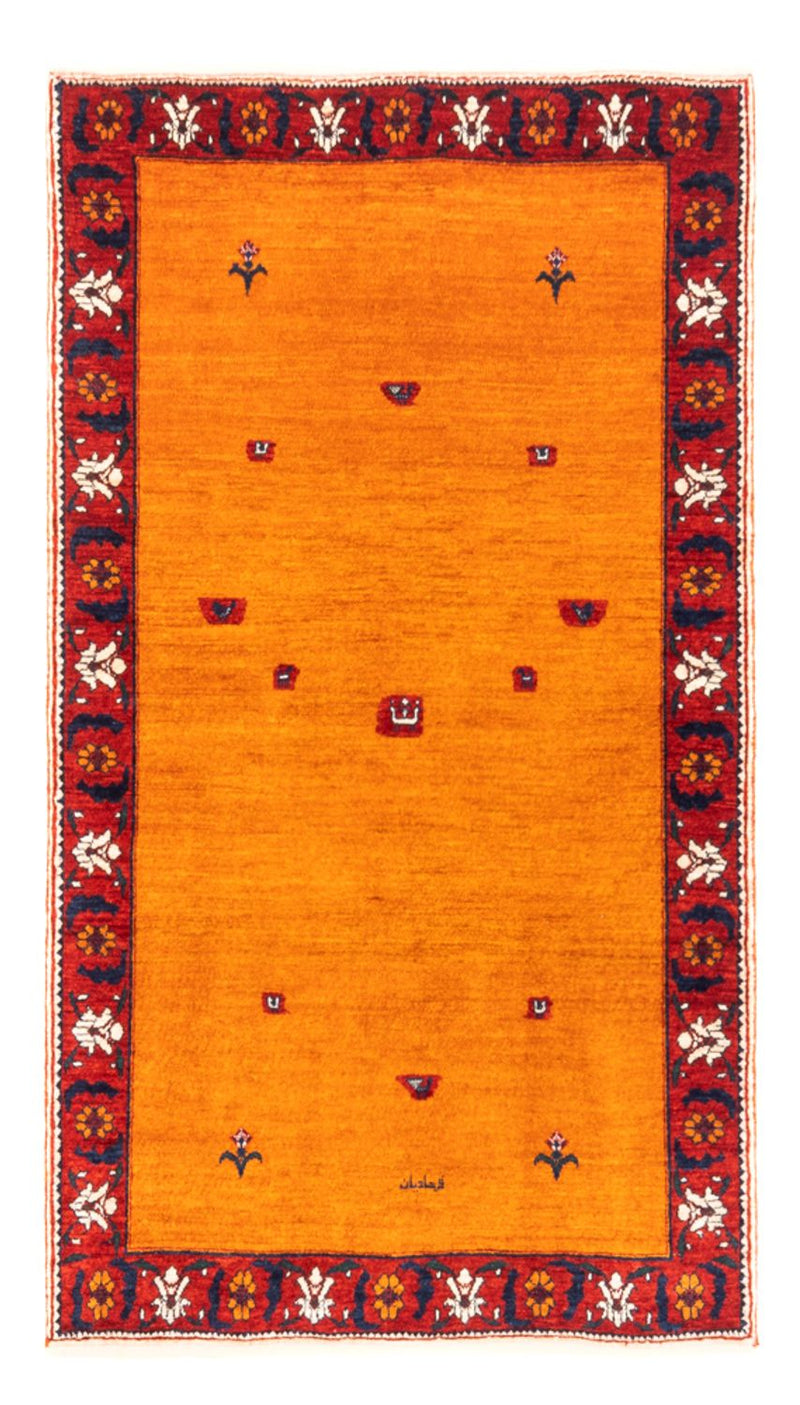Gabbeh tapijt - Perzisch - 165 x 104 cm - goud