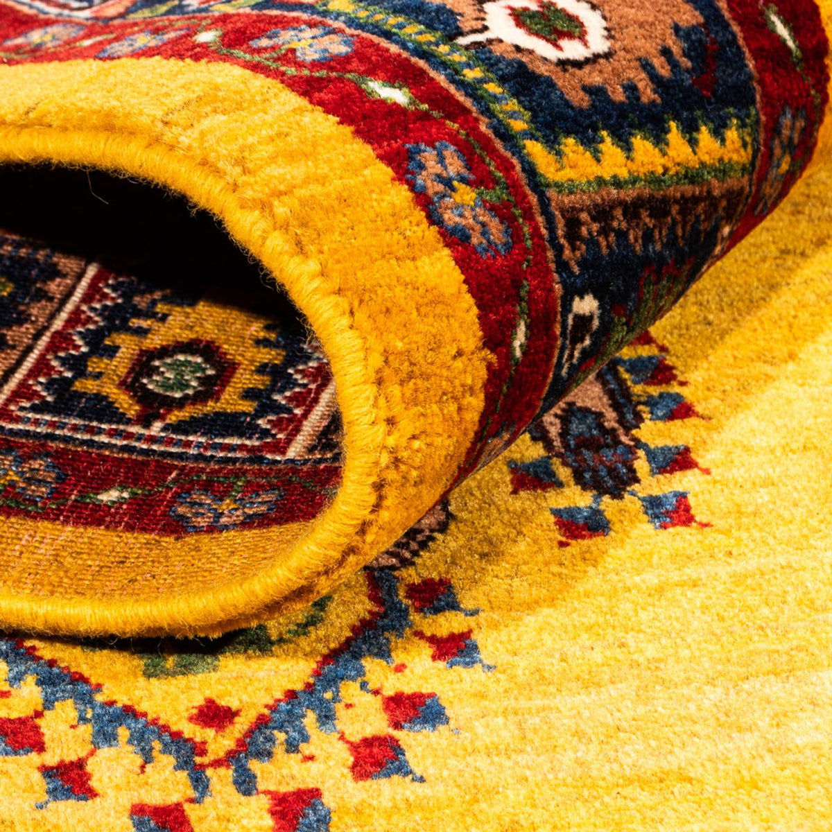 Gabbeh tapijt - Perzisch - 230 x 150 cm - goud