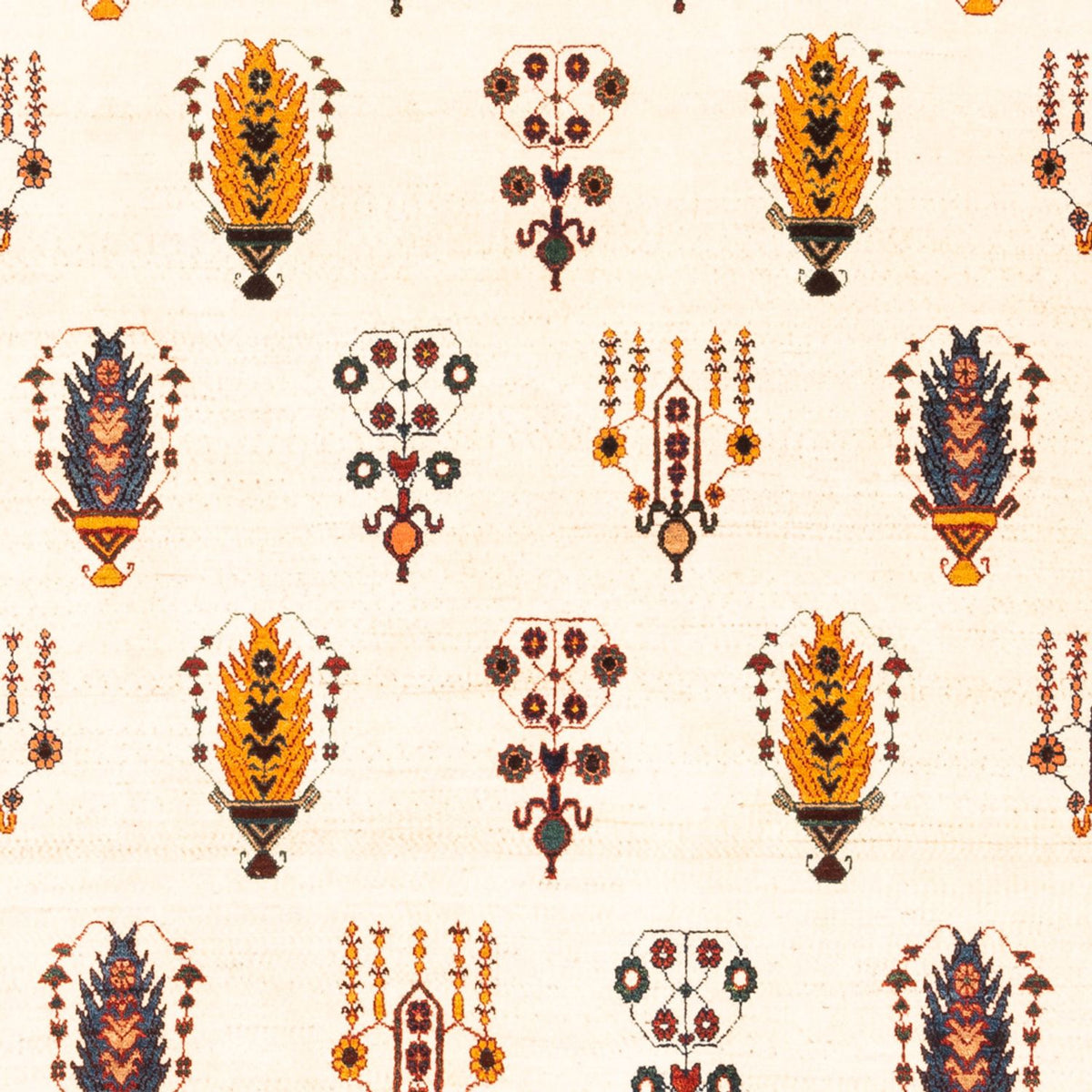 Gabbeh tapijt - Perzisch - 215 x 152 cm - crème