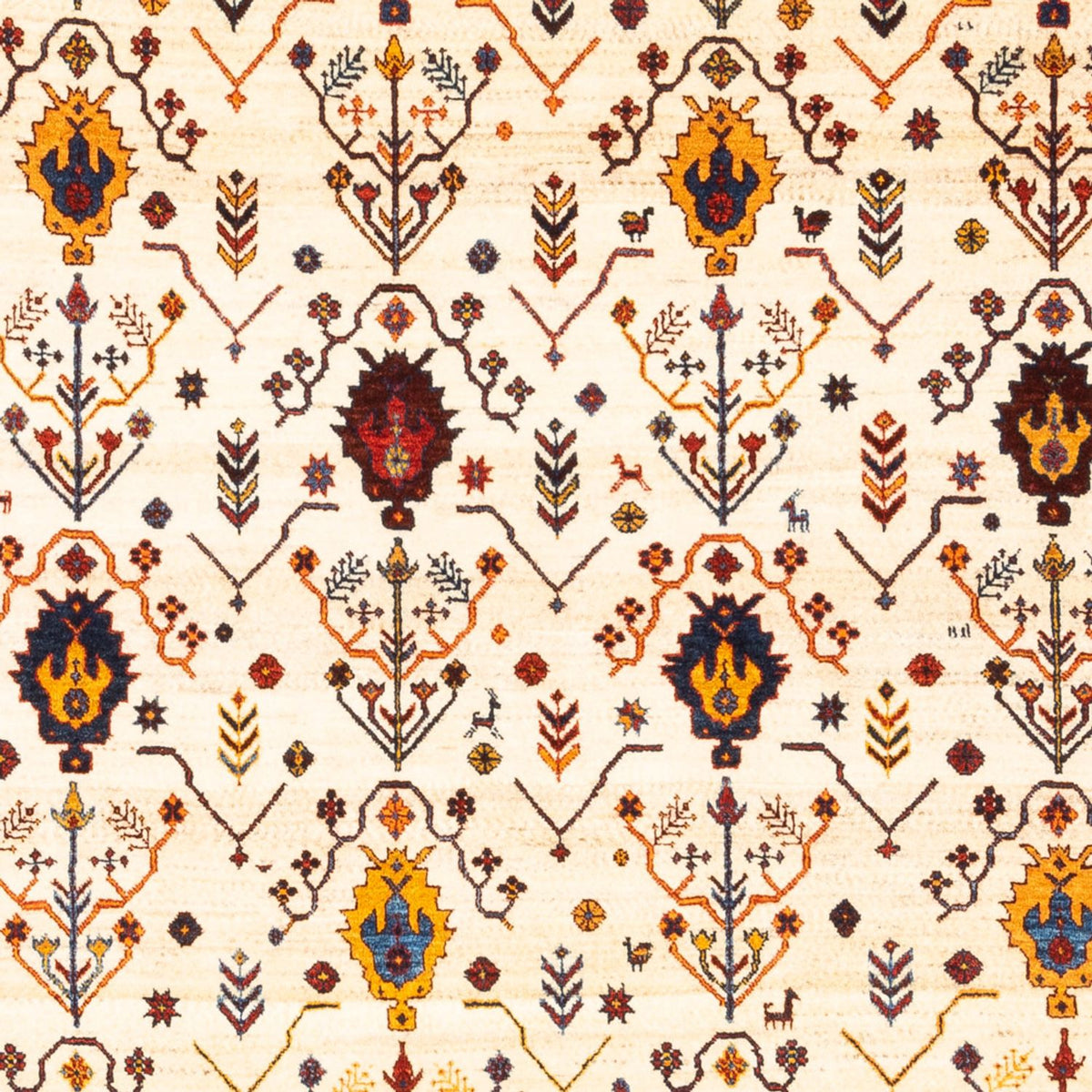 Gabbeh tapijt - Perzisch - 212 x 155 cm - crème