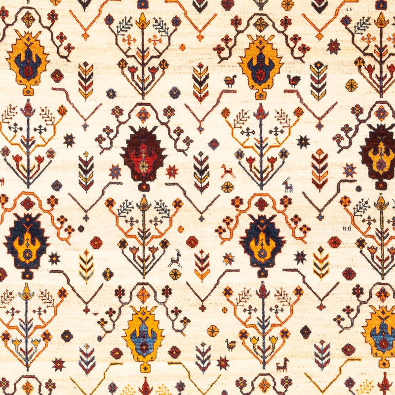 Gabbeh tapijt - Perzisch - 212 x 155 cm - crème