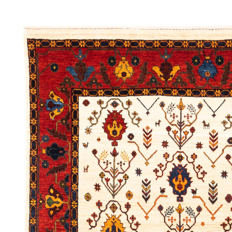 Gabbeh tapijt - Perzisch - 212 x 155 cm - crème