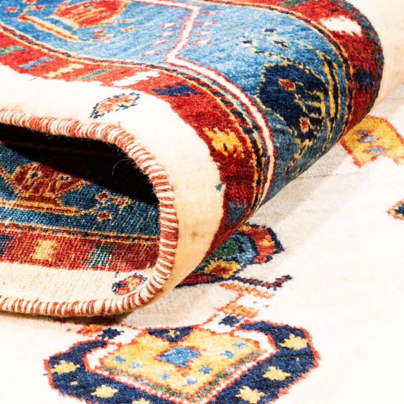 Gabbeh tapijt - Perzisch - 194 x 145 cm - crème