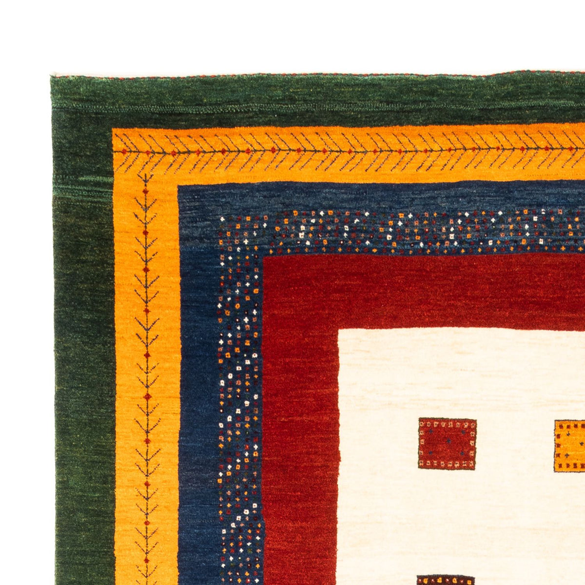 Gabbeh tapijt - Perzisch - 243 x 174 cm - crème