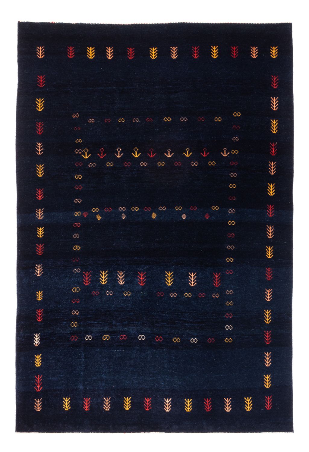 Gabbeh tapijt - Perzisch - 177 x 125 cm - donkerblauw