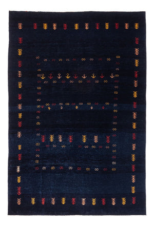 Gabbeh tapijt - Perzisch - 177 x 125 cm - donkerblauw