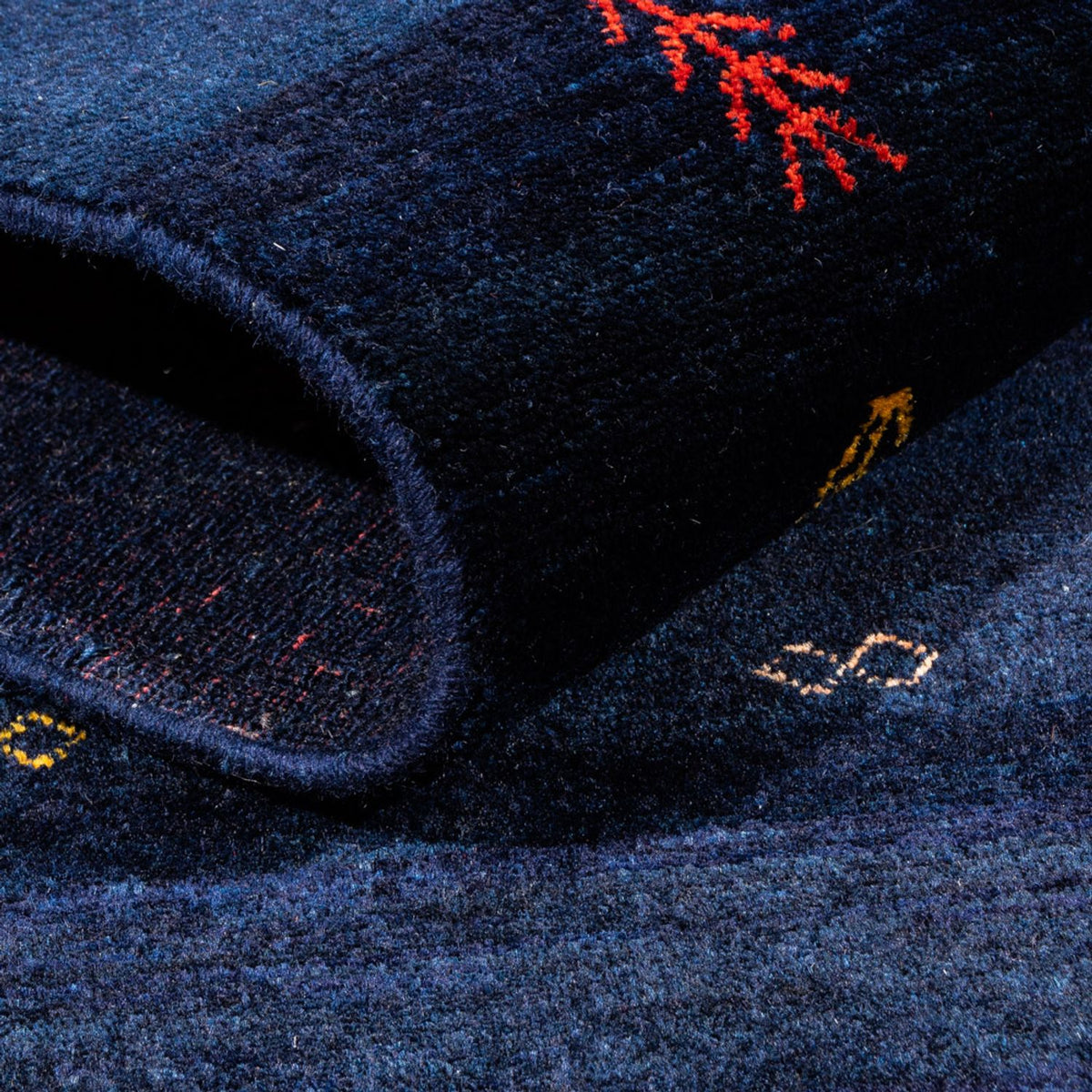 Gabbeh tapijt - Perzisch - 177 x 125 cm - donkerblauw