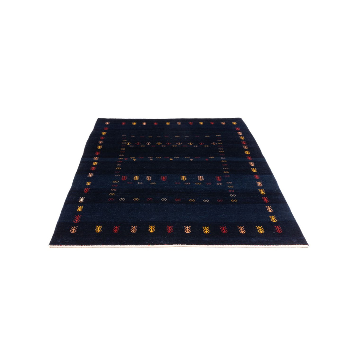 Gabbeh tapijt - Perzisch - 177 x 125 cm - donkerblauw
