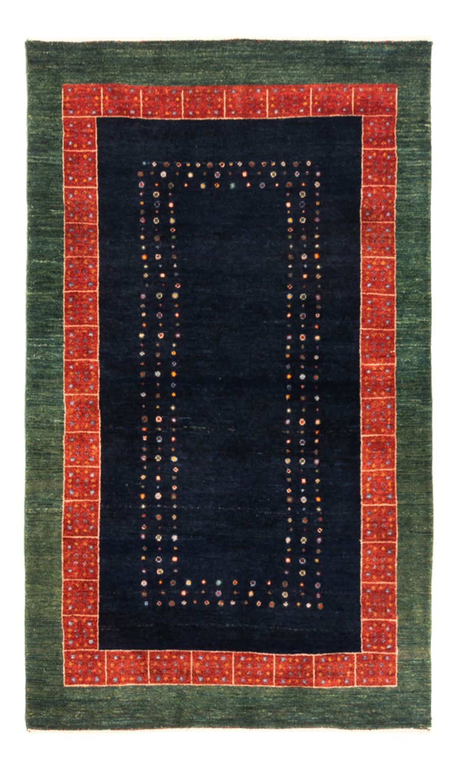 Gabbeh tapijt - Perzisch - 160 x 100 cm - donkerblauw