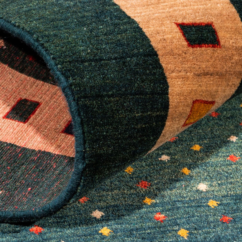 Loper Gabbeh tapijt - Perzisch - 226 x 86 cm - groen