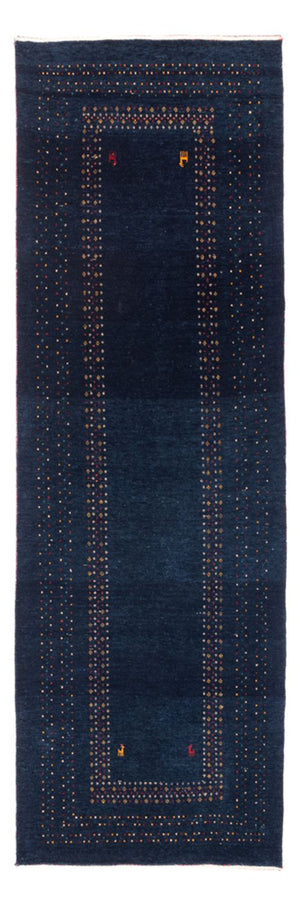 Loper Gabbeh tapijt - Perzisch - 245 x 83 cm - donkerblauw