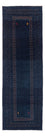 Loper Gabbeh tapijt - Perzisch - 245 x 83 cm - donkerblauw