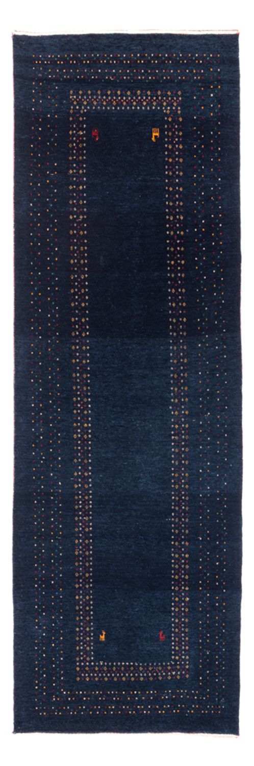 Loper Gabbeh tapijt - Perzisch - 245 x 83 cm - donkerblauw