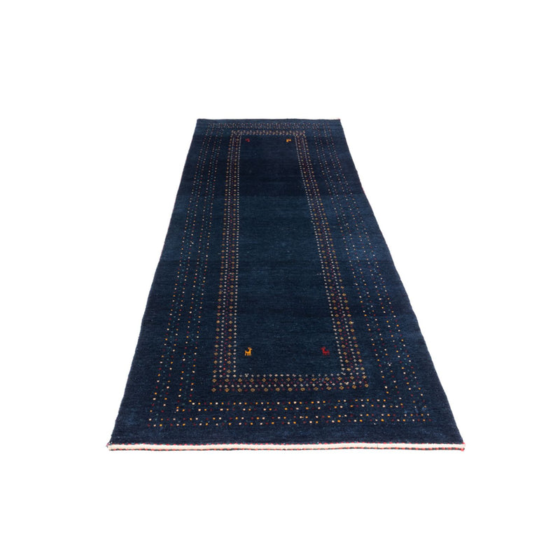 Loper Gabbeh tapijt - Perzisch - 245 x 83 cm - donkerblauw