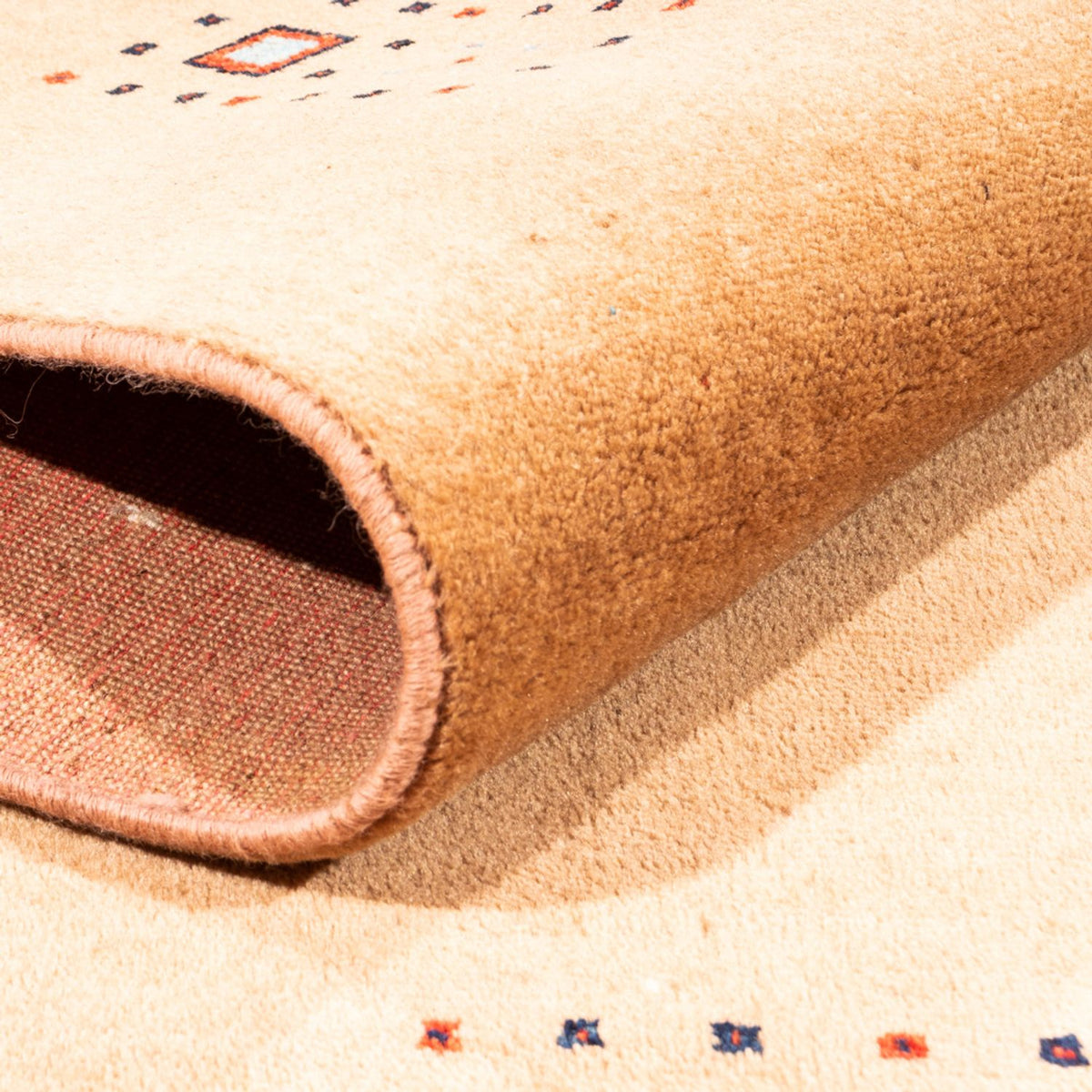 Gabbeh tapijt - Perzisch - 198 x 147 cm - beige