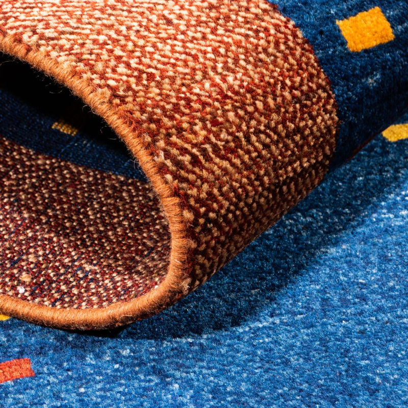 Loper Gabbeh tapijt - Perzisch - 194 x 77 cm - donkerblauw