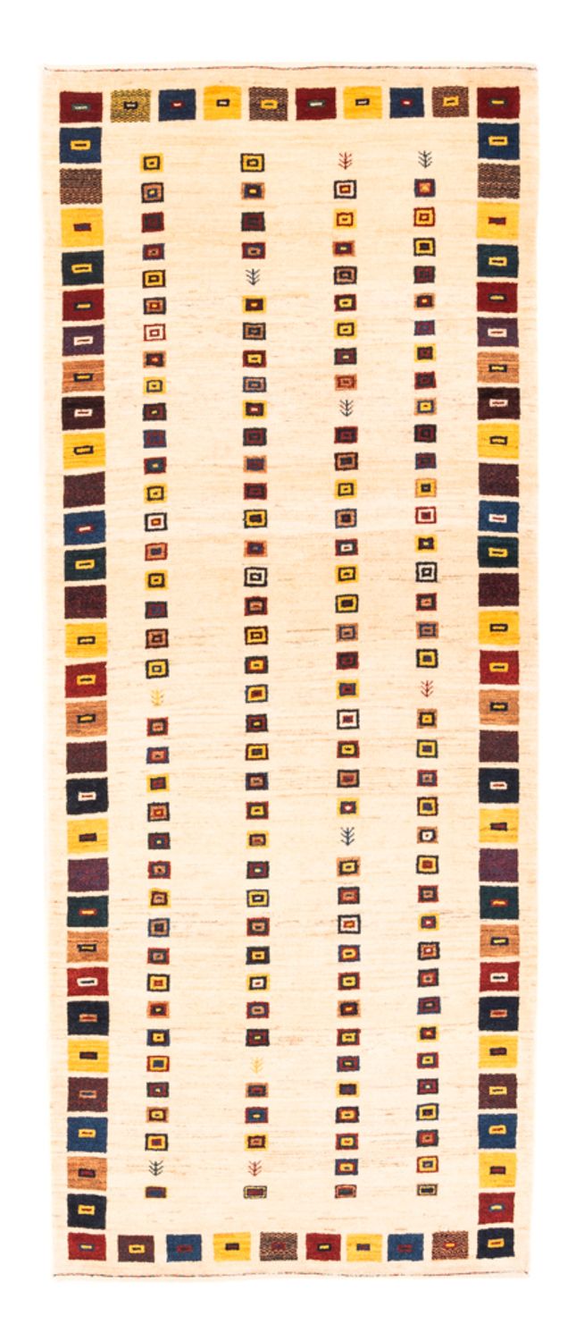 Loper Gabbeh tapijt - Perzisch - 195 x 81 cm - crème