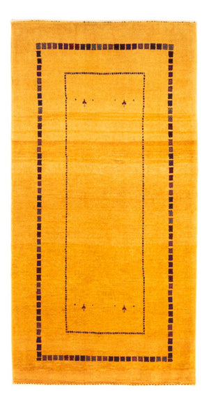 Gabbeh tapijt - Perzisch - 155 x 83 cm - geel