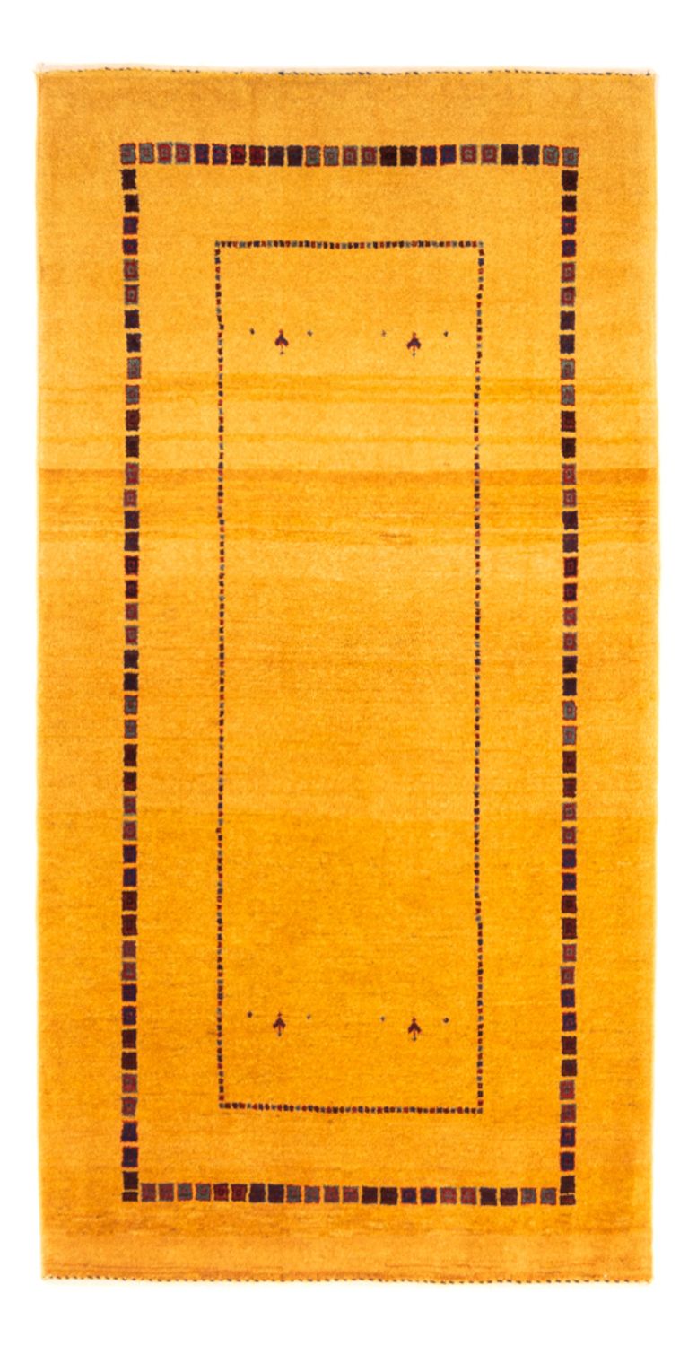 Gabbeh tapijt - Perzisch - 155 x 83 cm - geel
