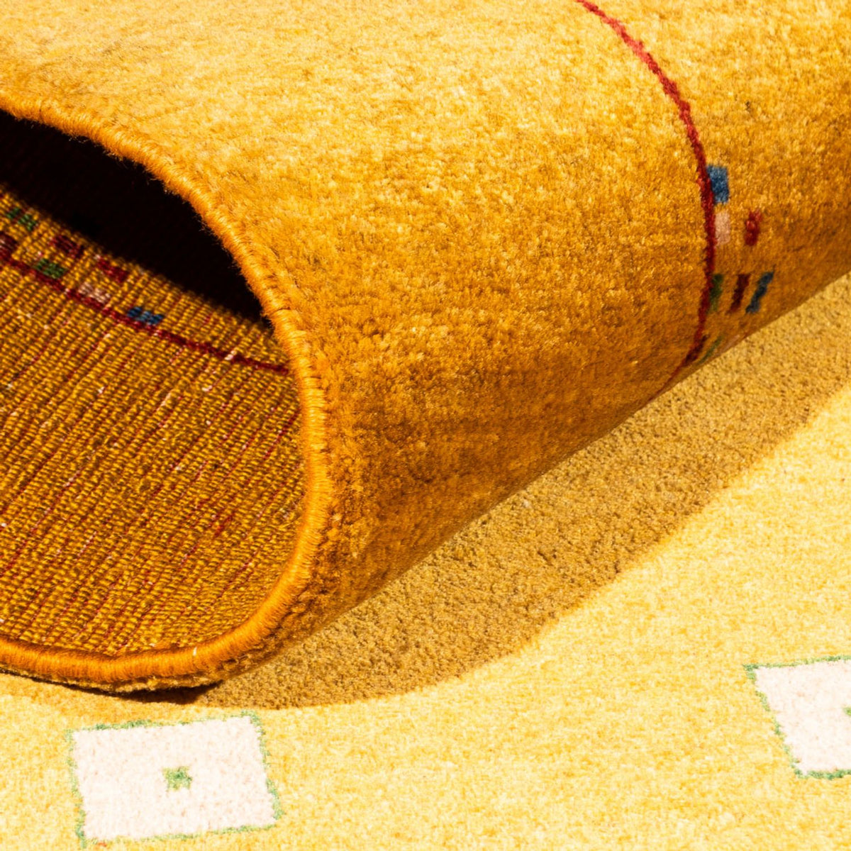 Loper Gabbeh tapijt - Perzisch - 204 x 84 cm - goud