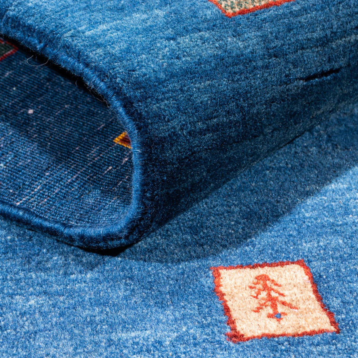 Gabbeh tapijt - Perzisch - 149 x 80 cm - blauw