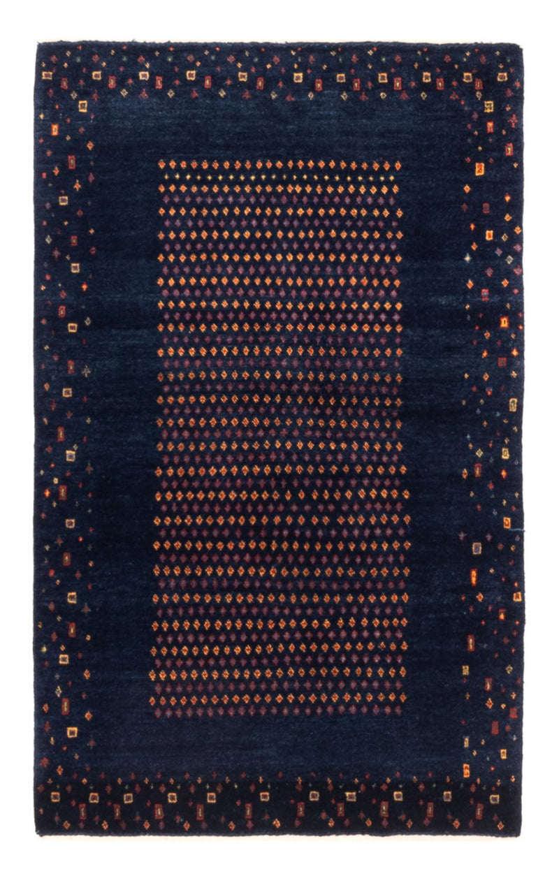 Gabbeh tapijt - Perzisch - 128 x 82 cm - donkerblauw