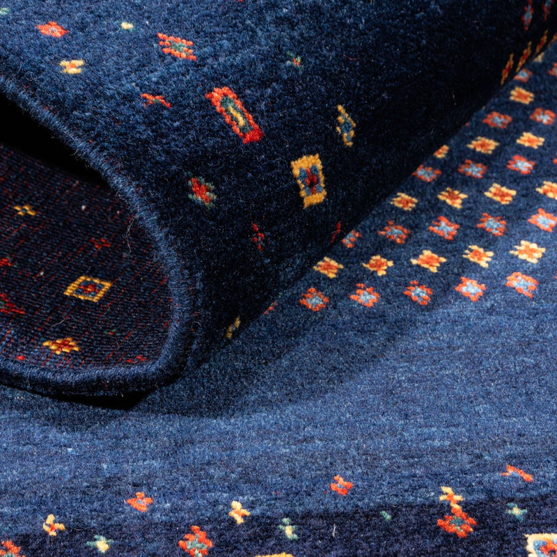 Gabbeh tapijt - Perzisch - 128 x 82 cm - donkerblauw