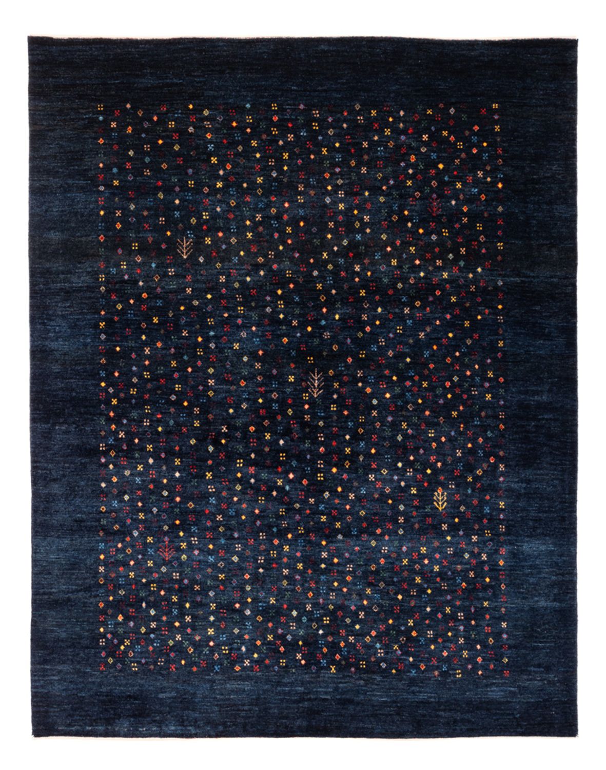 Gabbeh tapijt - Perzisch - 201 x 152 cm - donkerblauw