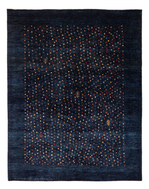 Gabbeh tapijt - Perzisch - 201 x 152 cm - donkerblauw
