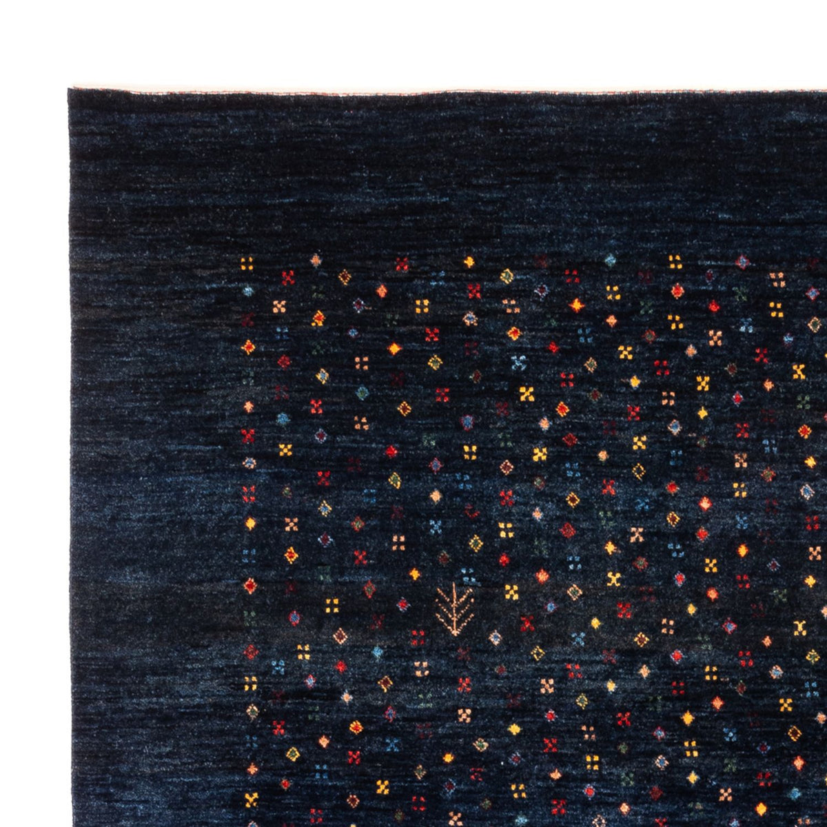 Gabbeh tapijt - Perzisch - 201 x 152 cm - donkerblauw