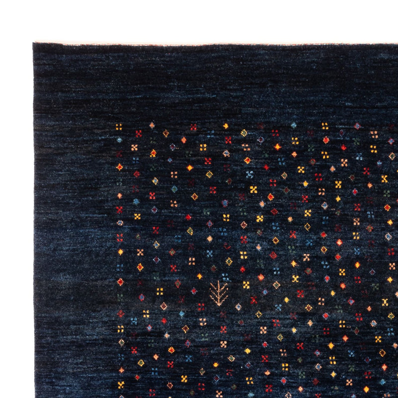Gabbeh tapijt - Perzisch - 201 x 152 cm - donkerblauw