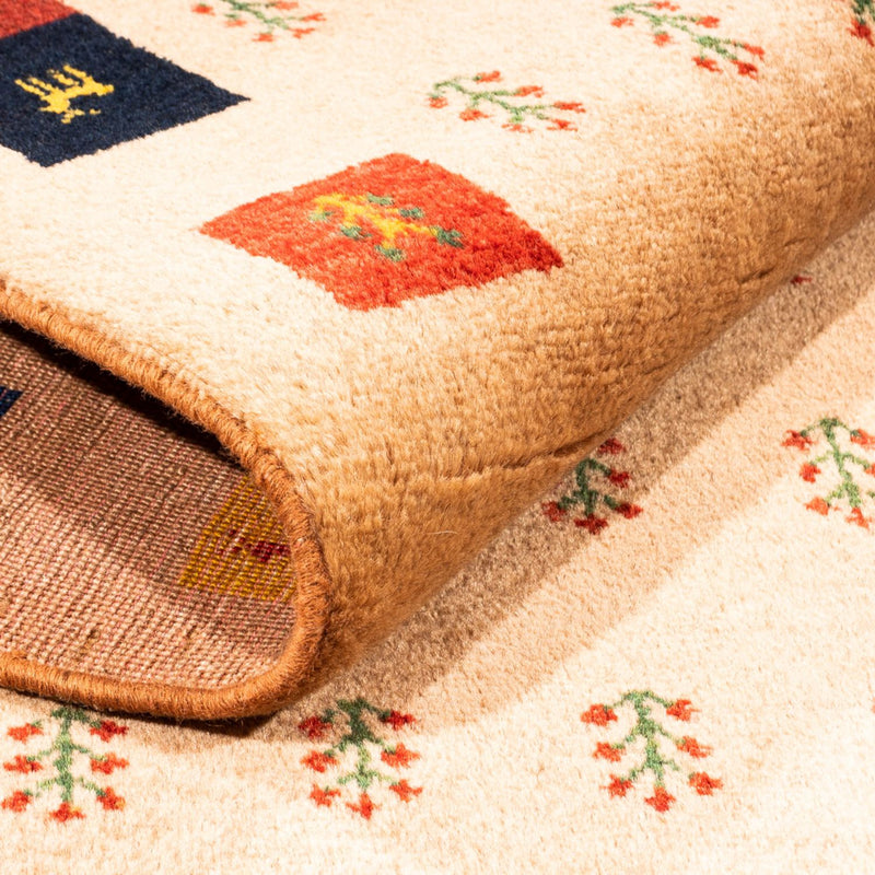 Gabbeh tapijt - Perzisch - 155 x 107 cm - beige