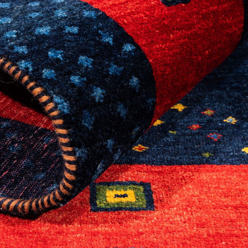 Gabbeh tapijt - Perzisch - 176 x 123 cm - donkerblauw