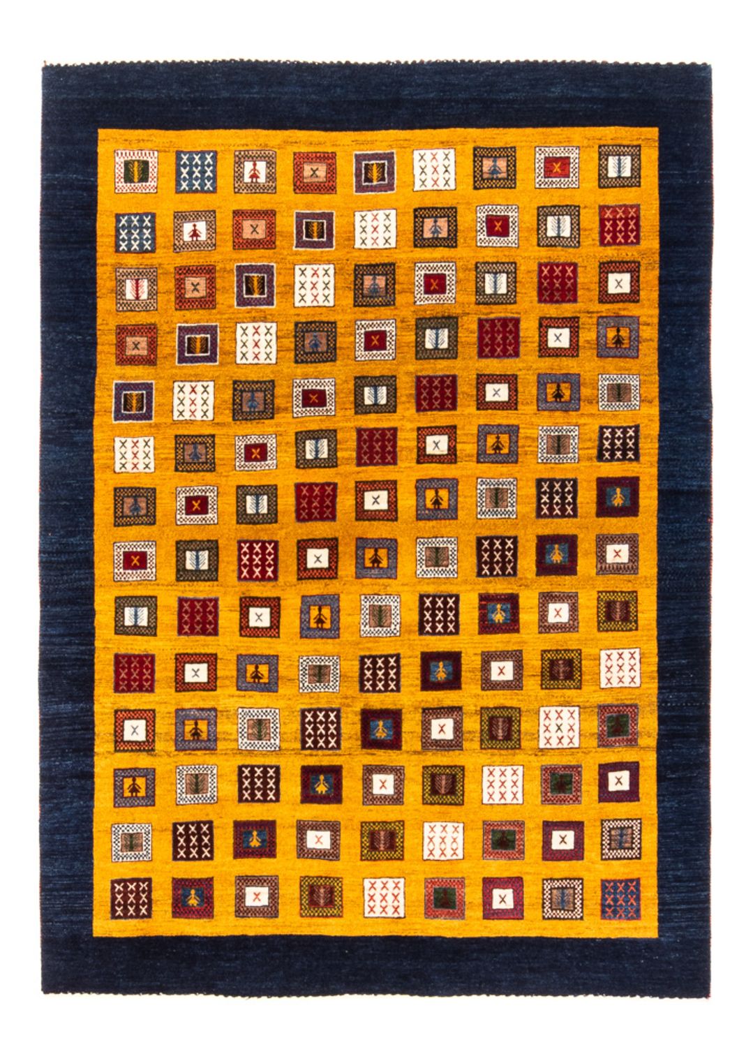 Gabbeh tapijt - Perzisch - 195 x 150 cm - goud