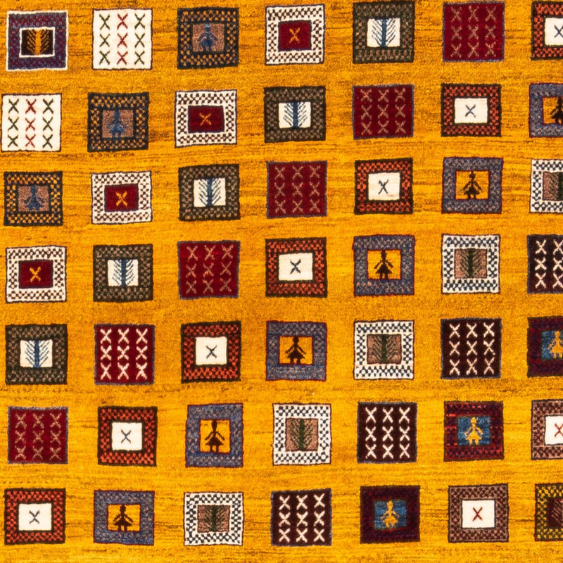 Gabbeh tapijt - Perzisch - 195 x 150 cm - goud