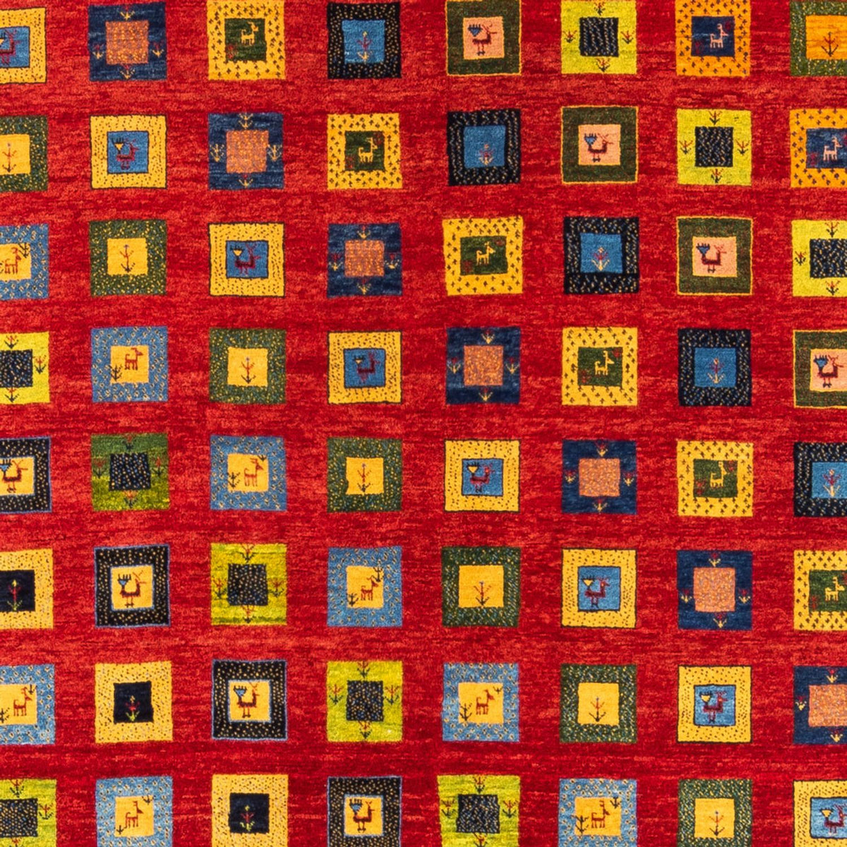 Gabbeh tapijt - Perzisch - 242 x 186 cm - rood