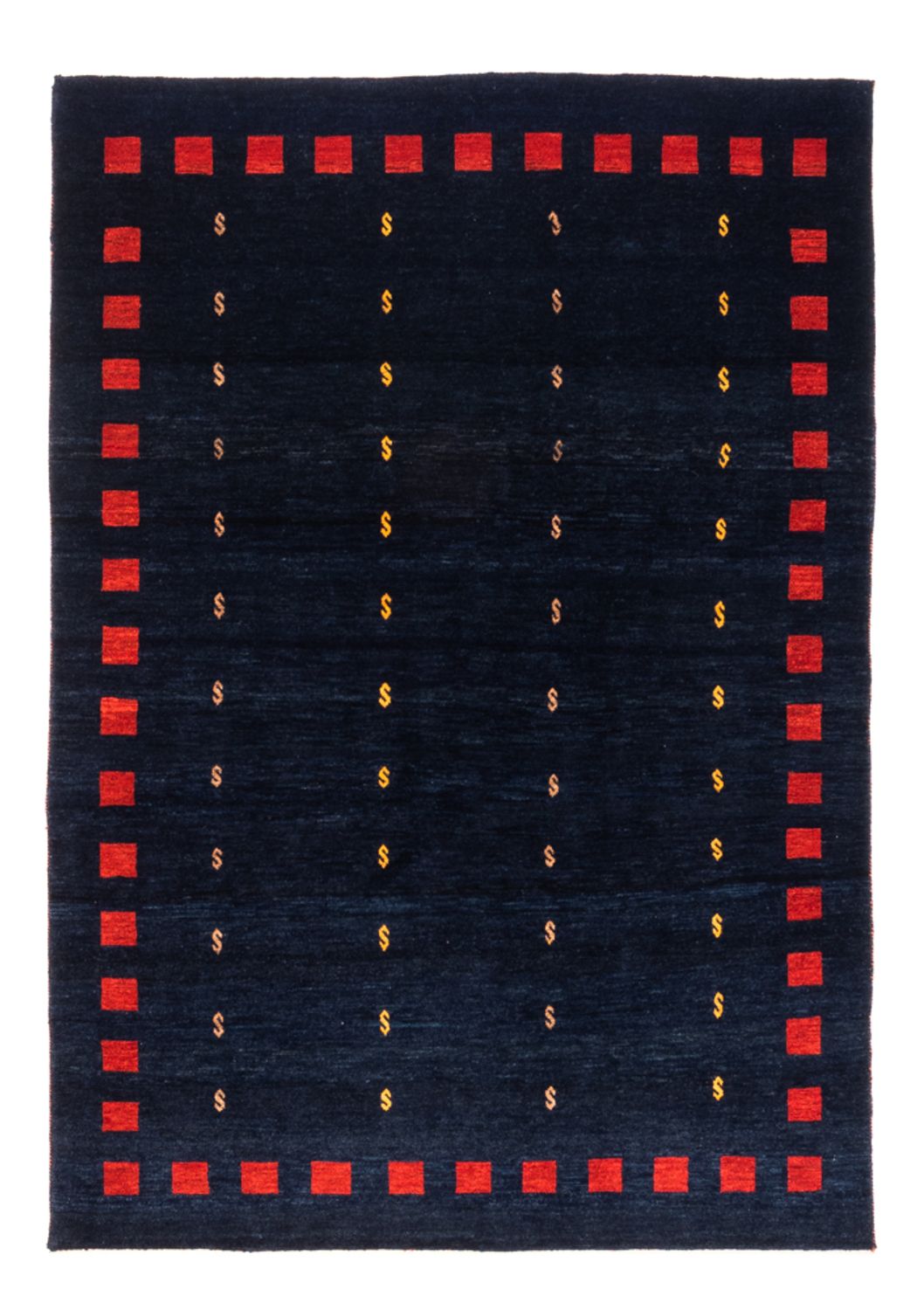 Gabbeh tapijt - Perzisch - 200 x 146 cm - donkerblauw