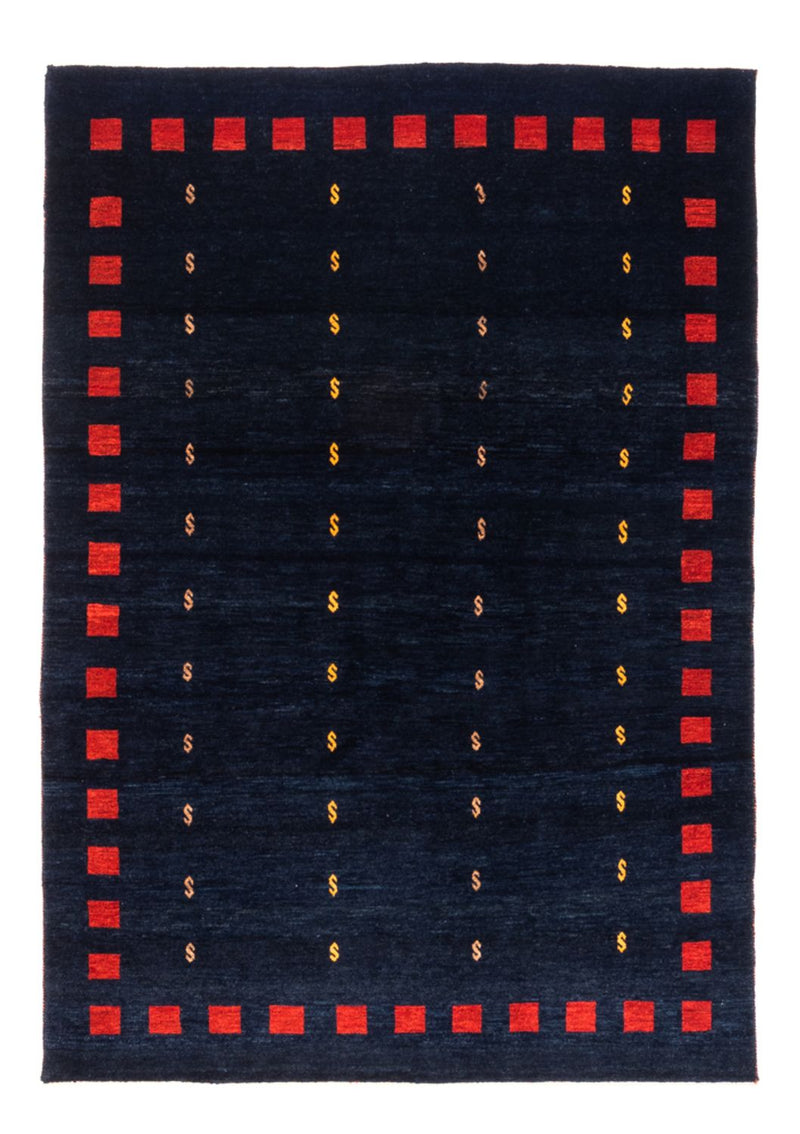 Gabbeh tapijt - Perzisch - 200 x 146 cm - donkerblauw