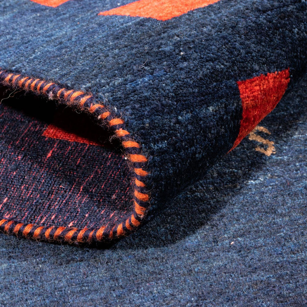 Gabbeh tapijt - Perzisch - 200 x 146 cm - donkerblauw