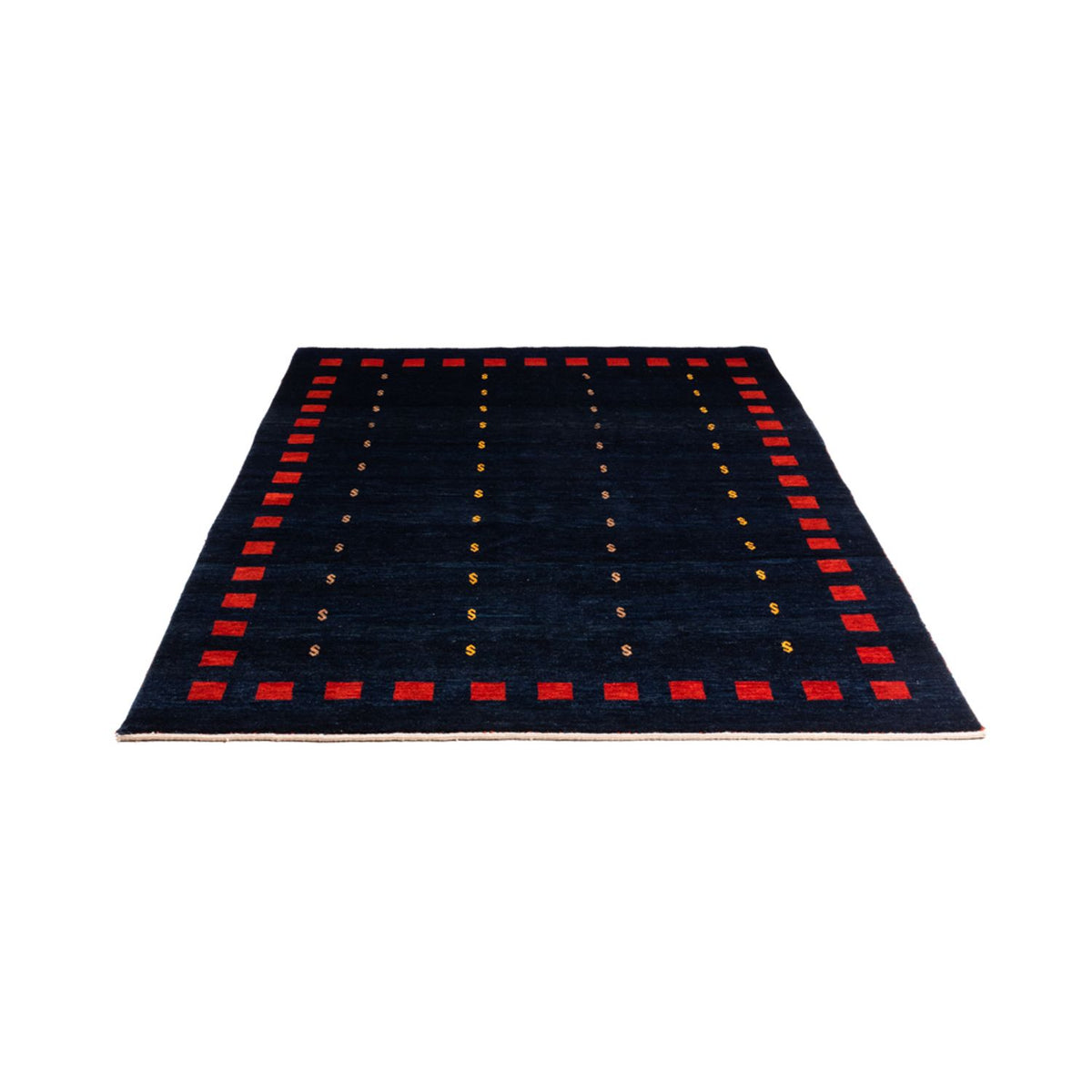 Gabbeh tapijt - Perzisch - 200 x 146 cm - donkerblauw