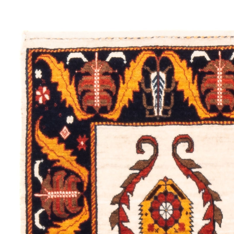 Gabbeh tapijt - Perzisch - 126 x 86 cm - crème