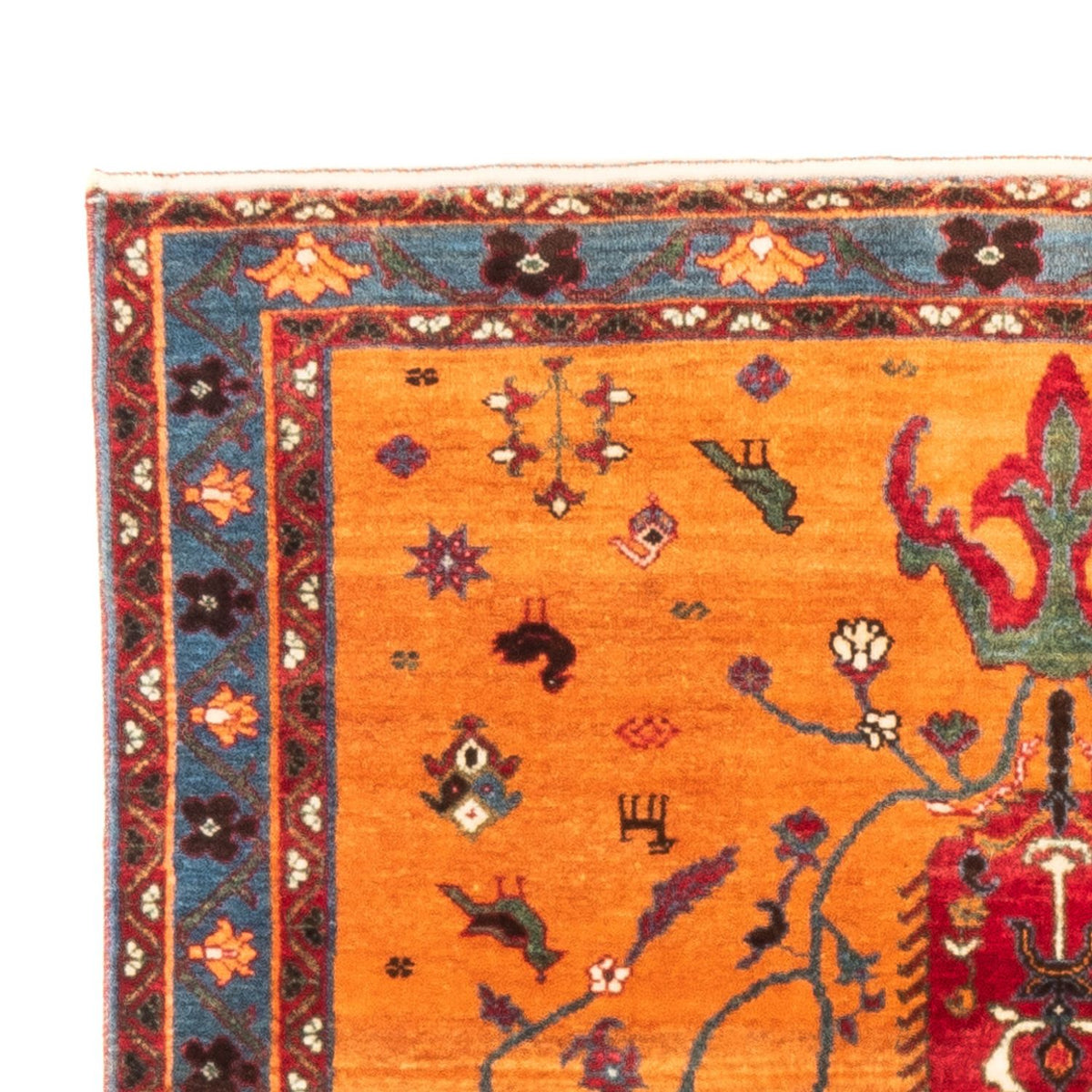 Gabbeh tapijt - Perzisch - 155 x 100 cm - goud