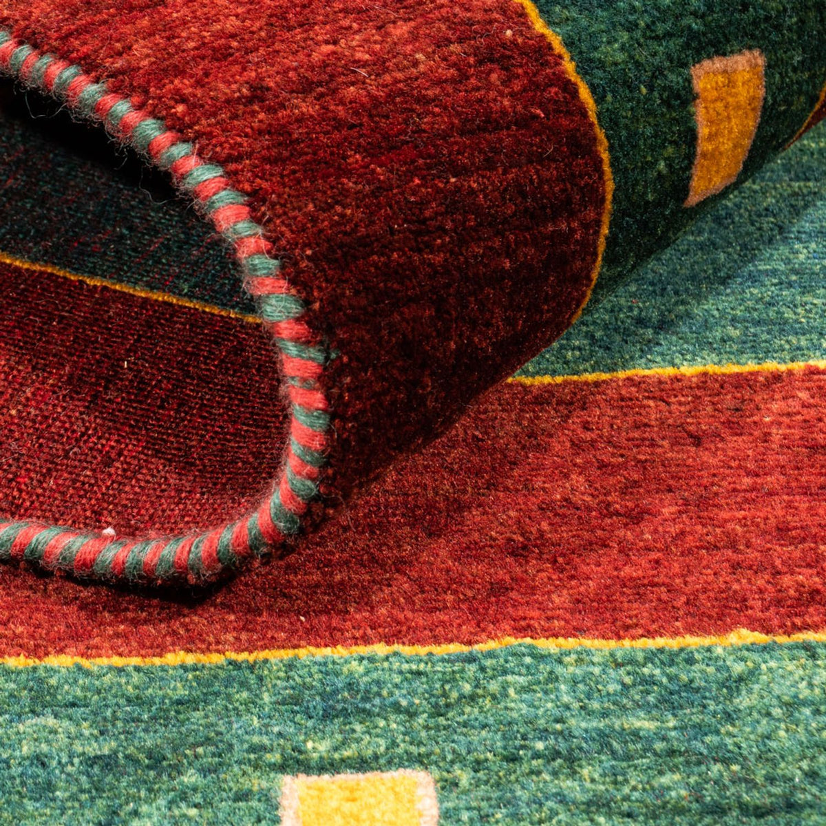 Gabbeh tapijt - Perzisch - 156 x 106 cm - groen