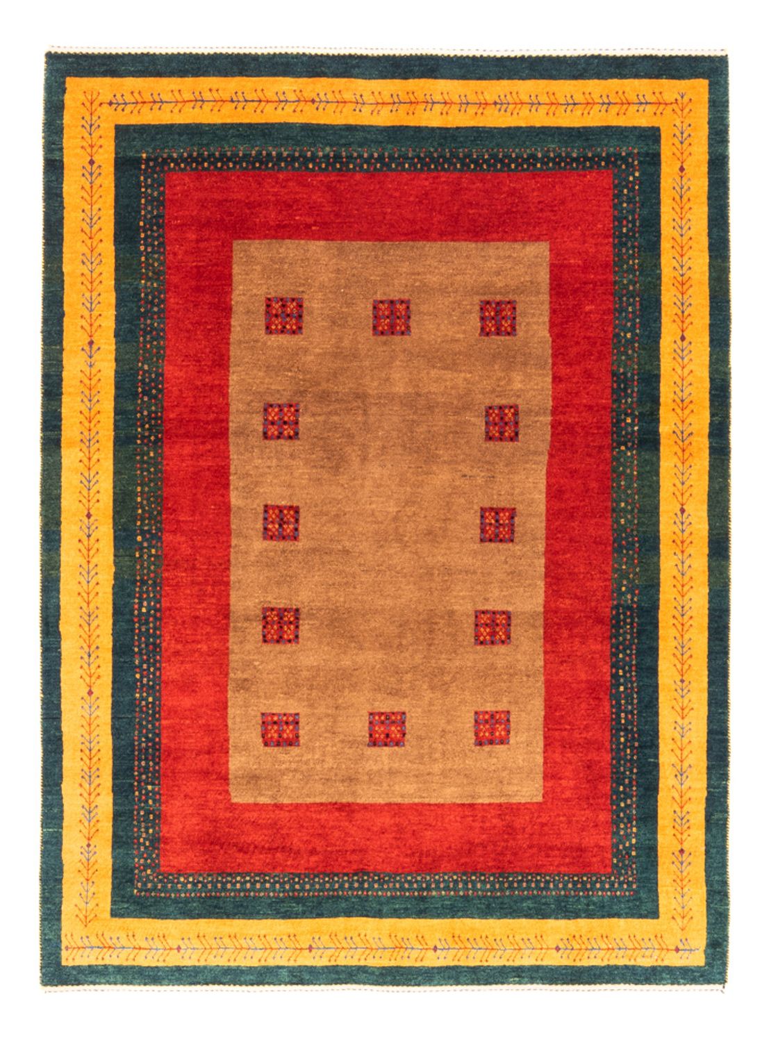 Gabbeh tapijt - Perzisch - 197 x 155 cm - veelkleurig