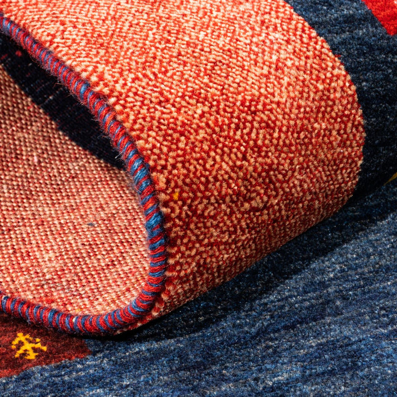 Loper Gabbeh tapijt - Perzisch - 236 x 85 cm - donkerblauw